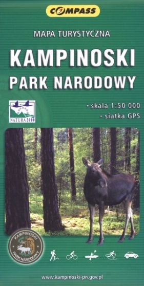 Kampinoski Park Narodowy mapa turystyczna