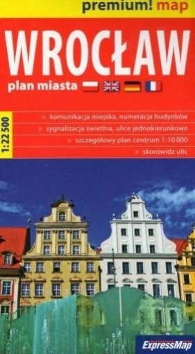 Premium! map Wrocław 1:22 500 plan miasta w.2020 - Opracowanie zbiorowe