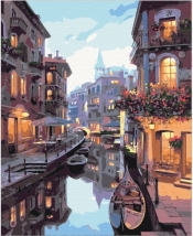 Obraz Paint it! Malowanie po numerach. Kanał w Wenecji (BS7673)