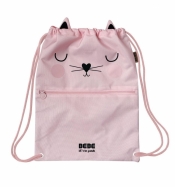 Worek z kieszonką na suwak Kot BB Friends