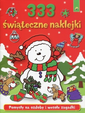 333 świąteczne naklejki czerwone