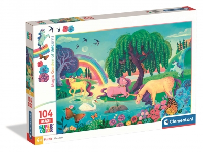 <img src='https://webimage.pl/pics/942/7/d8005125257942.jpg' style='height:440px' /> Puzzle 104 Maxi Super kolor Noli Jednorożce 25794