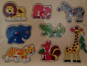 Układanka drewniana Dzikie zwierzęta 8