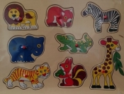 Układanka drewniana Dzikie zwierzęta 8