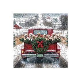 Alexander, Puzzle drewniane 250: Christmas – Podróżujące psy (5094)