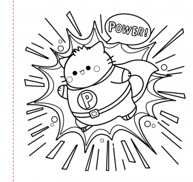 Minikolorowanka. Pempe the Pink Cat