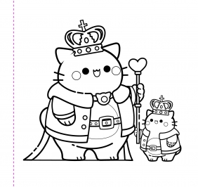 Minikolorowanka. Pempe the Pink Cat