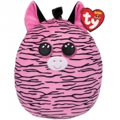 Ty Squish-a-Boss: Zoey - maskotka różowa zebra, 30 cm (39194)
