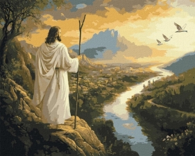 Malowanie po numerach -Spojrzenie Zbawiciela 40x50