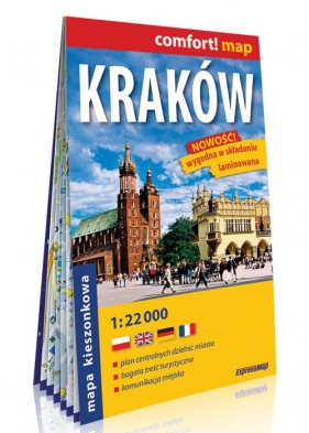 Kraków mini laminowany plan miasta 1:20 000