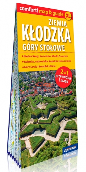 Ziemia kłodzka Góry Stołowe laminowany map&guide XL 2w1 przewodnik i mapa)