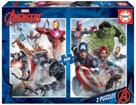 Puzzle 2x500 elementów Marvel Avengers (17994)