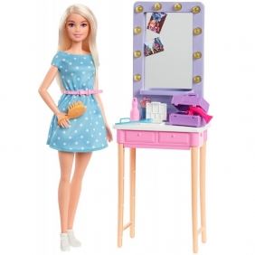 Barbie Big City Big Dreams: Lalka Malibu + toaletka (GYG38/GYG39)