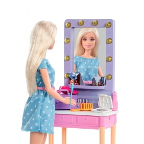 Barbie Big City Big Dreams: Lalka Malibu + toaletka (GYG38/GYG39)