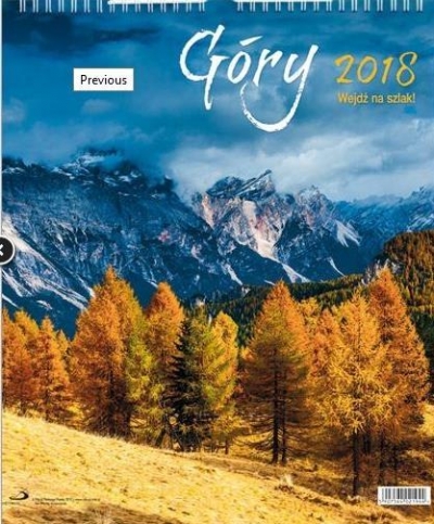 Kalendarz 2018 Ścienne - Góry