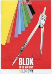 Blok techniczny A4 10 kartek kolorowy