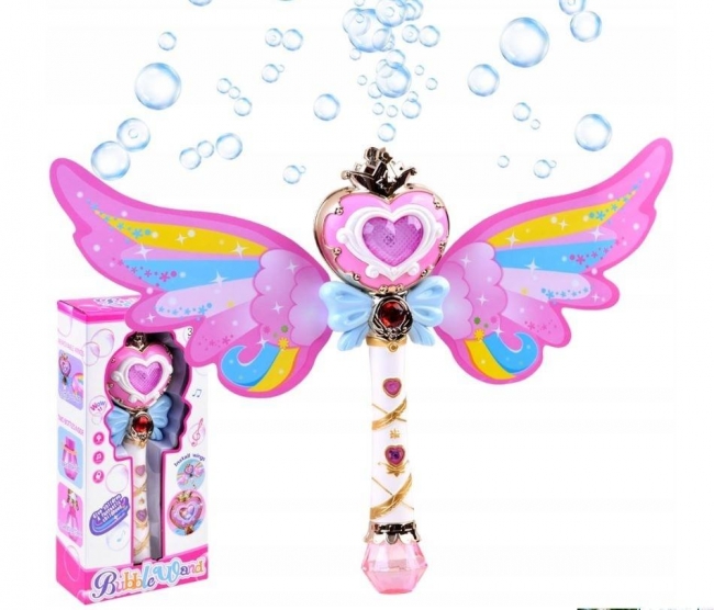 Różdżka z światłem i bańkami