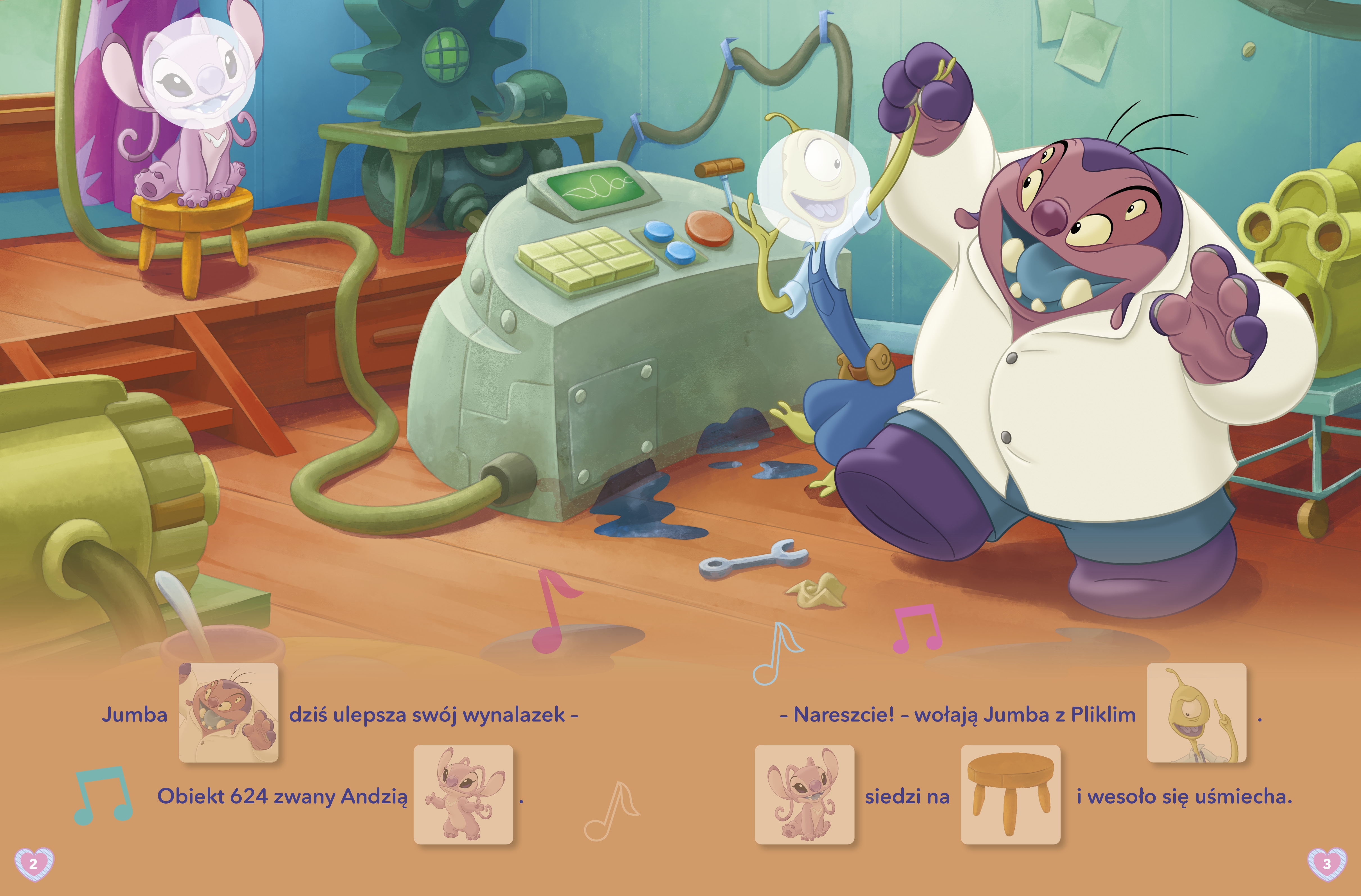 Czytanki naklejanki. Wyjątkowy śpiew. Disney Stitch