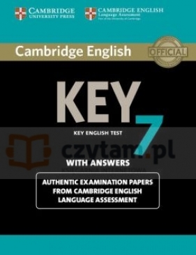 Cambridge English Key 7 Student's Book with Answers