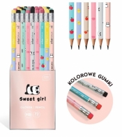 Ołówek Sweet Girl HB (72szt)
