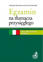 Egzamin na tłumacza przysięgłego Zbiór dokumentów włoskich