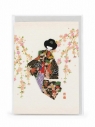 Karnet FGC-06 Lalka w kimono z papieru Chiyogami