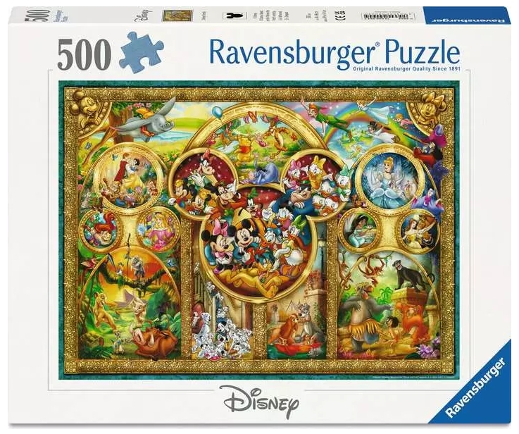 Ravensburger, Puzzle 500: Świat Disneya (12000094)