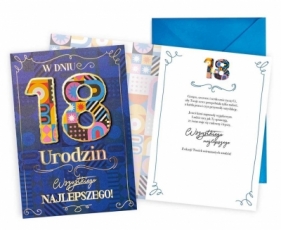 Karnet Urodziny 18