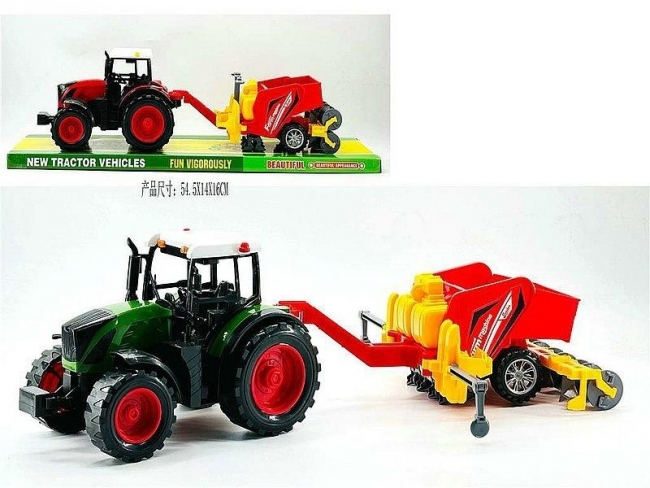 Traktor z maszyną rolniczą