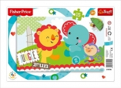 Puzzle ramkowe 15 elementów Zabawy w dżungli (31194)
