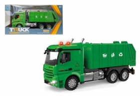 Pojazd śmieciarka ze światłem i dźwiękiem