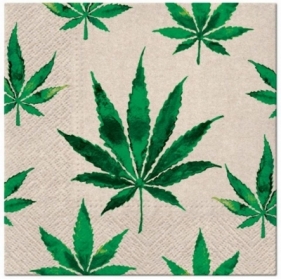 Serwertki We Care Marihuana 33x33cm 20szt