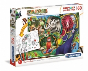 Puzzle 60 Happy Kolor Double Face Zafari