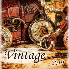 Kalendarz 2019 ścienny kwadrat Vintage