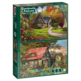 Puzzle 2x1000: Falcon - Domek pod lasem (11294)
