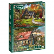 Puzzle 2x1000: Falcon - Domek pod lasem (11294)
