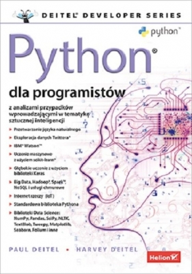 Python dla programistów. Big Data i AI. Studia przypadków - Deitel Paul J., Deitel Harvey