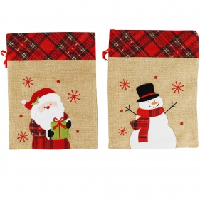 Worek jutowy na prezenty, 28 cm