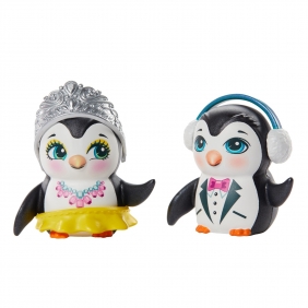 Enchantimals: Taniec na lodzie - Zestaw do zabawy + lalki Patterson i Preena Penguin, zwierzątka i akcesoria (GJX49)