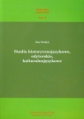 Studia historycznojęzykowe edytorskie kulturalnojęzykowe