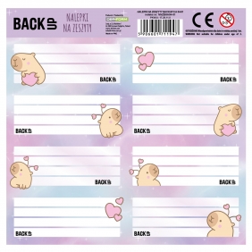 Nalepki na zeszyty Backup 8A04, 1 blister