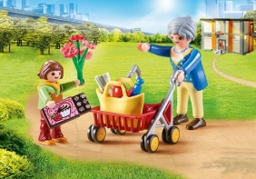 Playmobil City Life: Babcia z chodzikiem (70194)