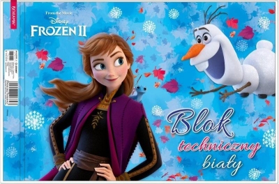 Blok techniczny biały A4/10K Frozen II