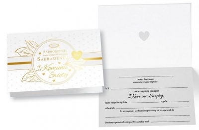 <img src='https://webimage.pl/pics/947/3/d5901924473947.jpg' style='height:440px' /> Zaproszenie PMZ-090 Komunia (5 szt.)