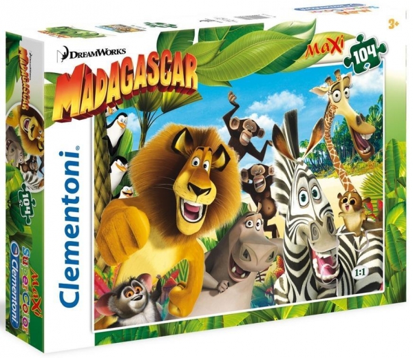 Puzzle SuperCoor Maxi Madagascar: Spotted in Africa 104 (23694)