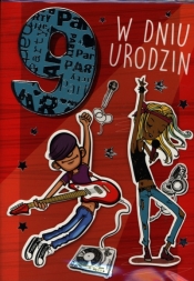Karnet B6 9-Urodziny MIX