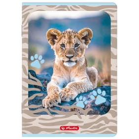 Zeszyt Herlitz Standard Animals A5/32k linia podwójna kolorowa, 1 szt