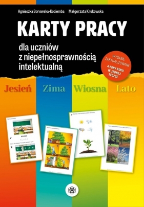 Karty pracy dla uczniów z niepełnosprawnością intelektualną. Jesień, zima, wiosna, lato (Uszkodzona okładka) - Agnieszka Borowska-Kociemba, Małgorzata Krukowska