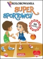 Kolorowanka z naklejkami. Super sportowcy - Praca zbiorowa