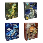 Torebka prezentowa dziecięca L Dinozaury mix